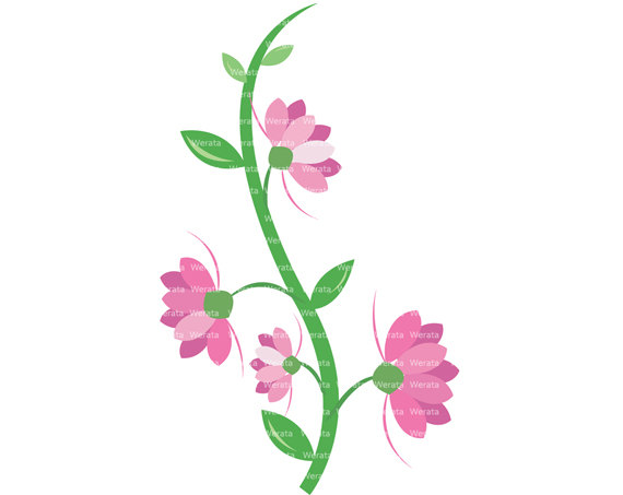 Flower Vine Art | Free download on ClipArtMag