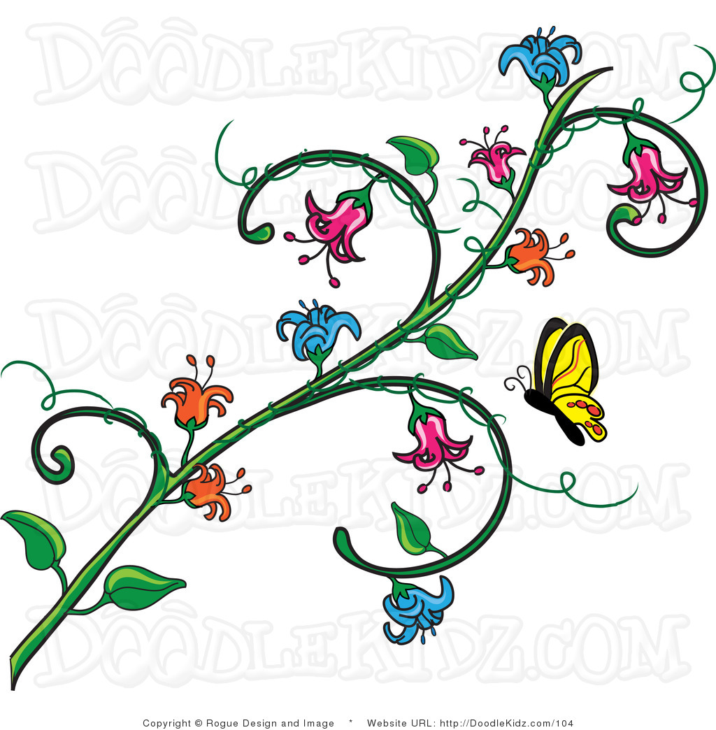 Flowers And Butterflies Border Clipart | Free download on ...