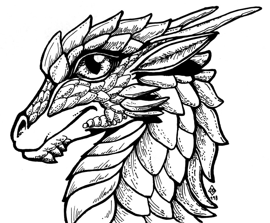 flying dragon sketch  free download on clipartmag