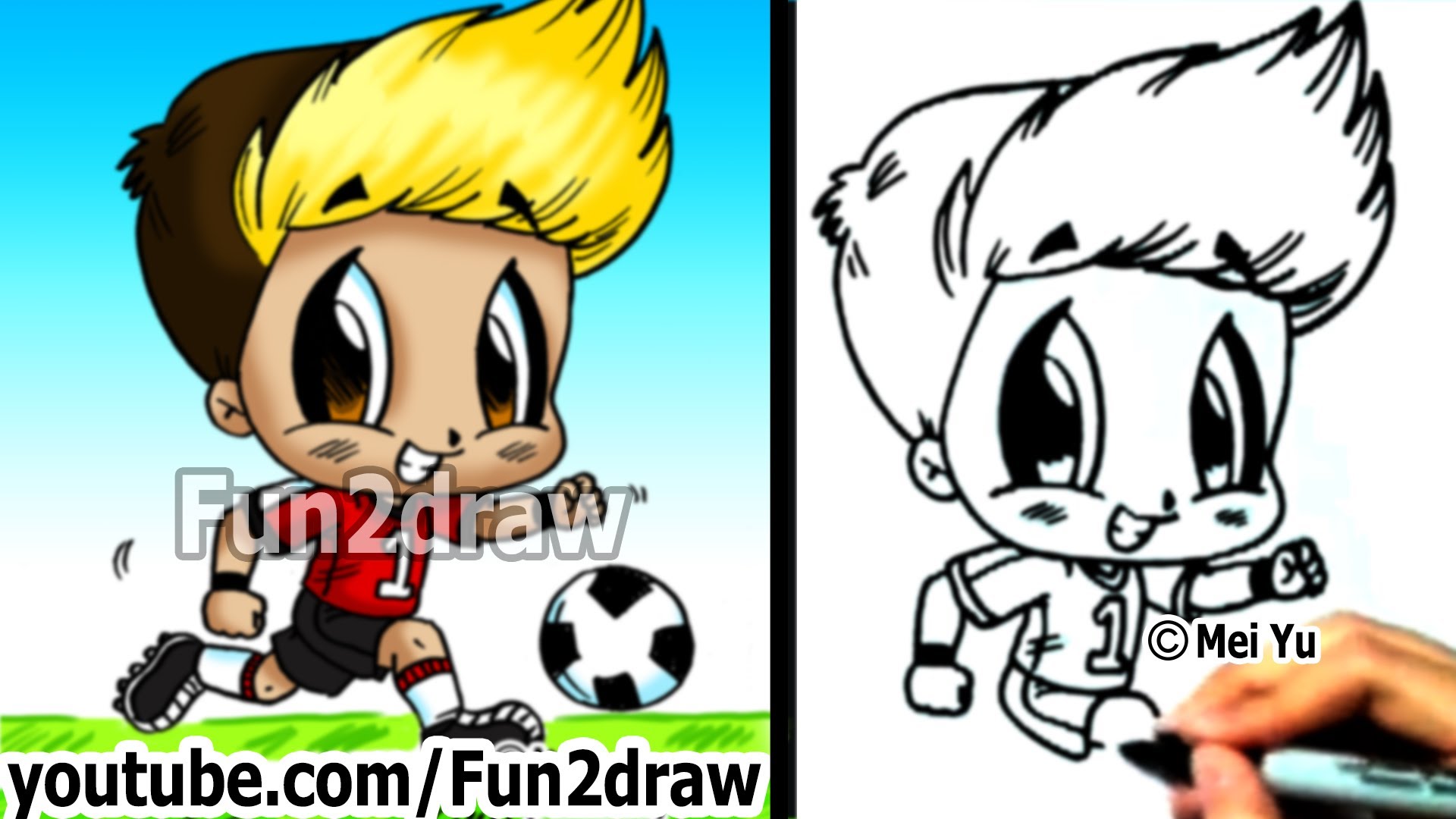 Football Player Drawing | Free download on ClipArtMag