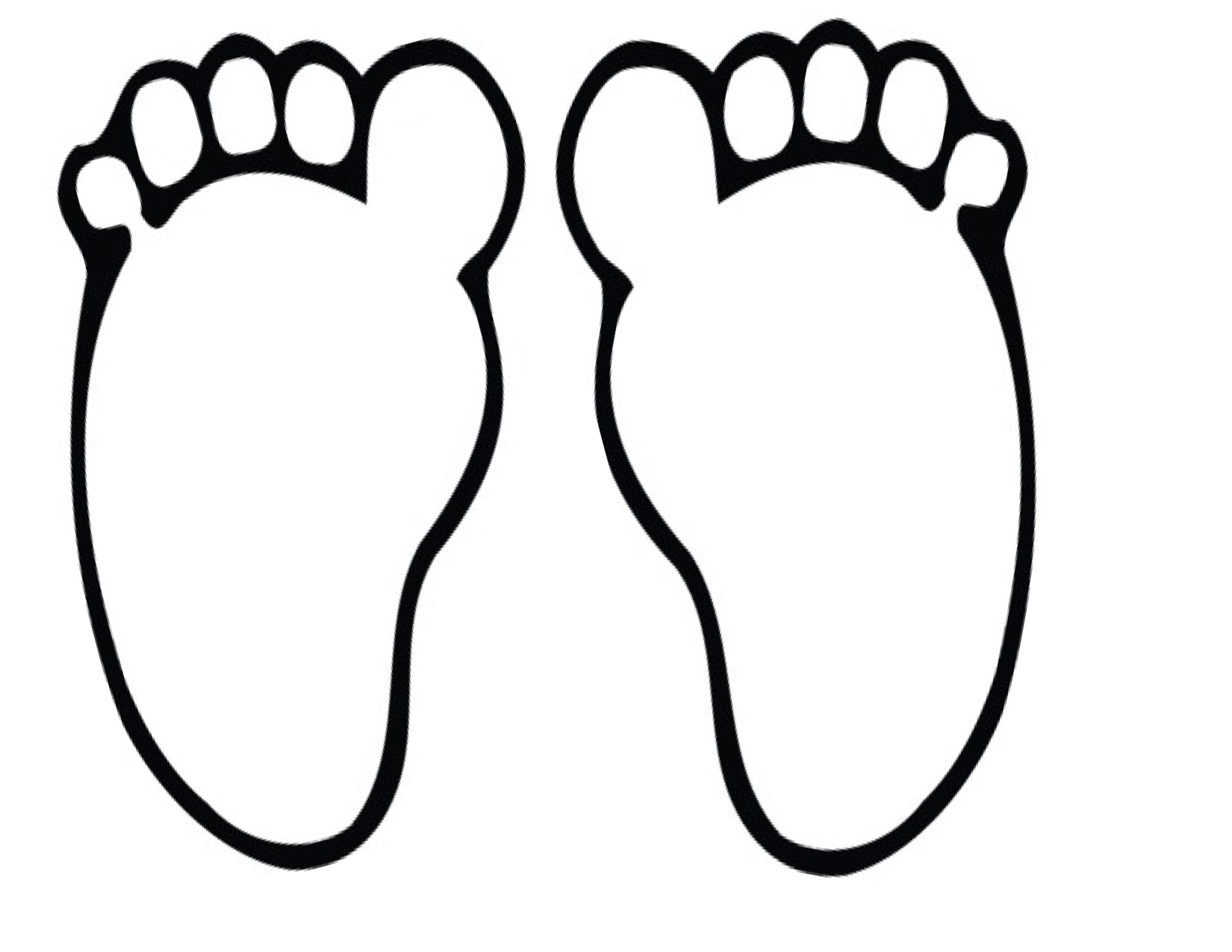 Footprint Template Clipart Free download on ClipArtMag