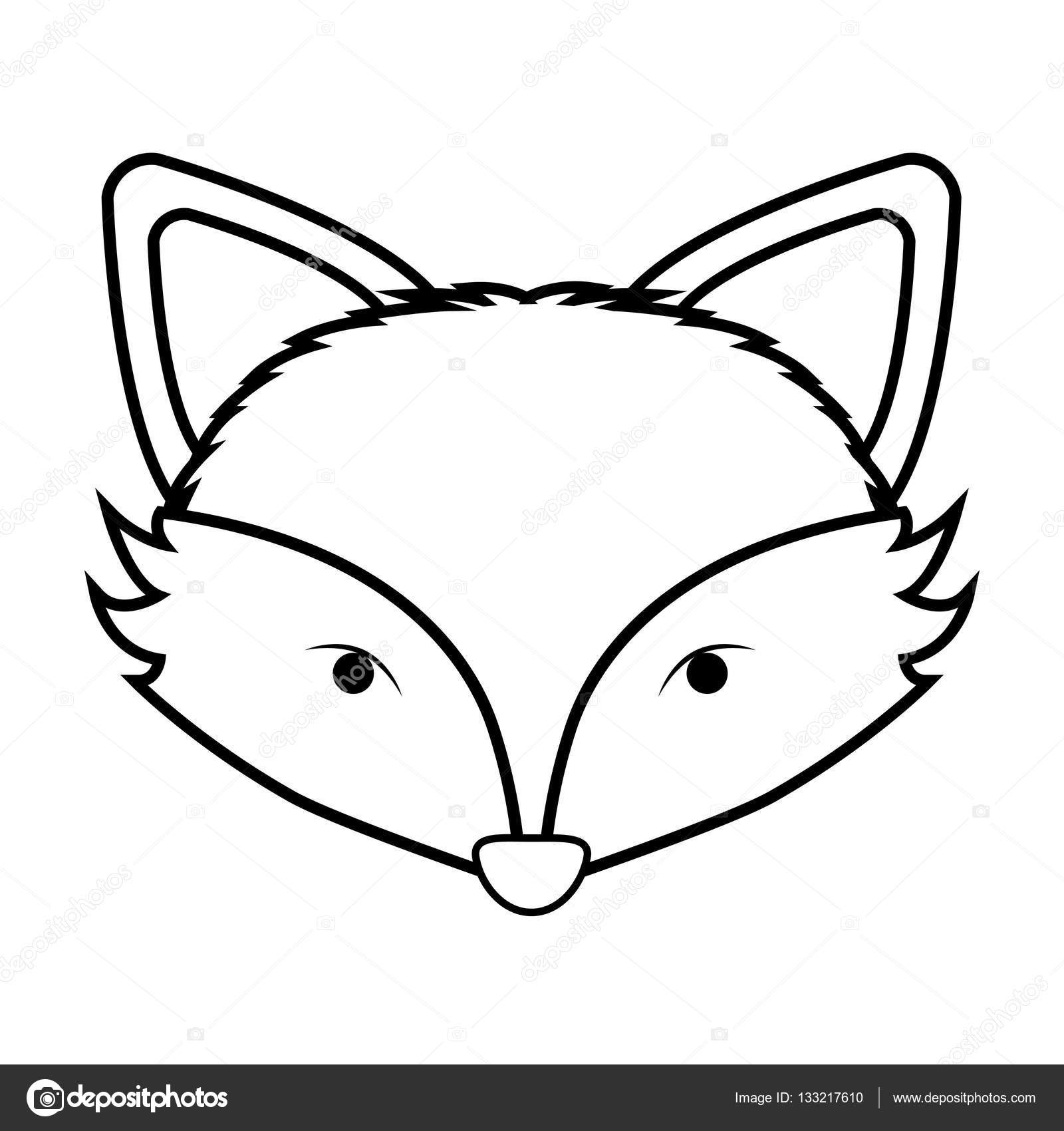 Fox Face Drawing Free download on ClipArtMag