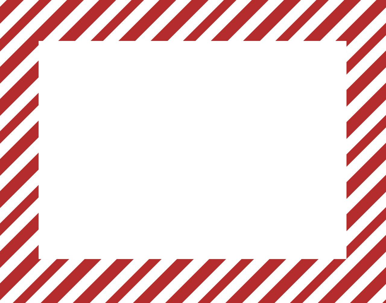Printable Candy Cane Border Template Free