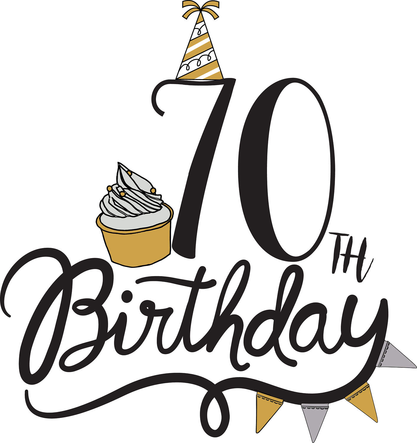 Free Clipart 70 Birthday | Free download on ClipArtMag