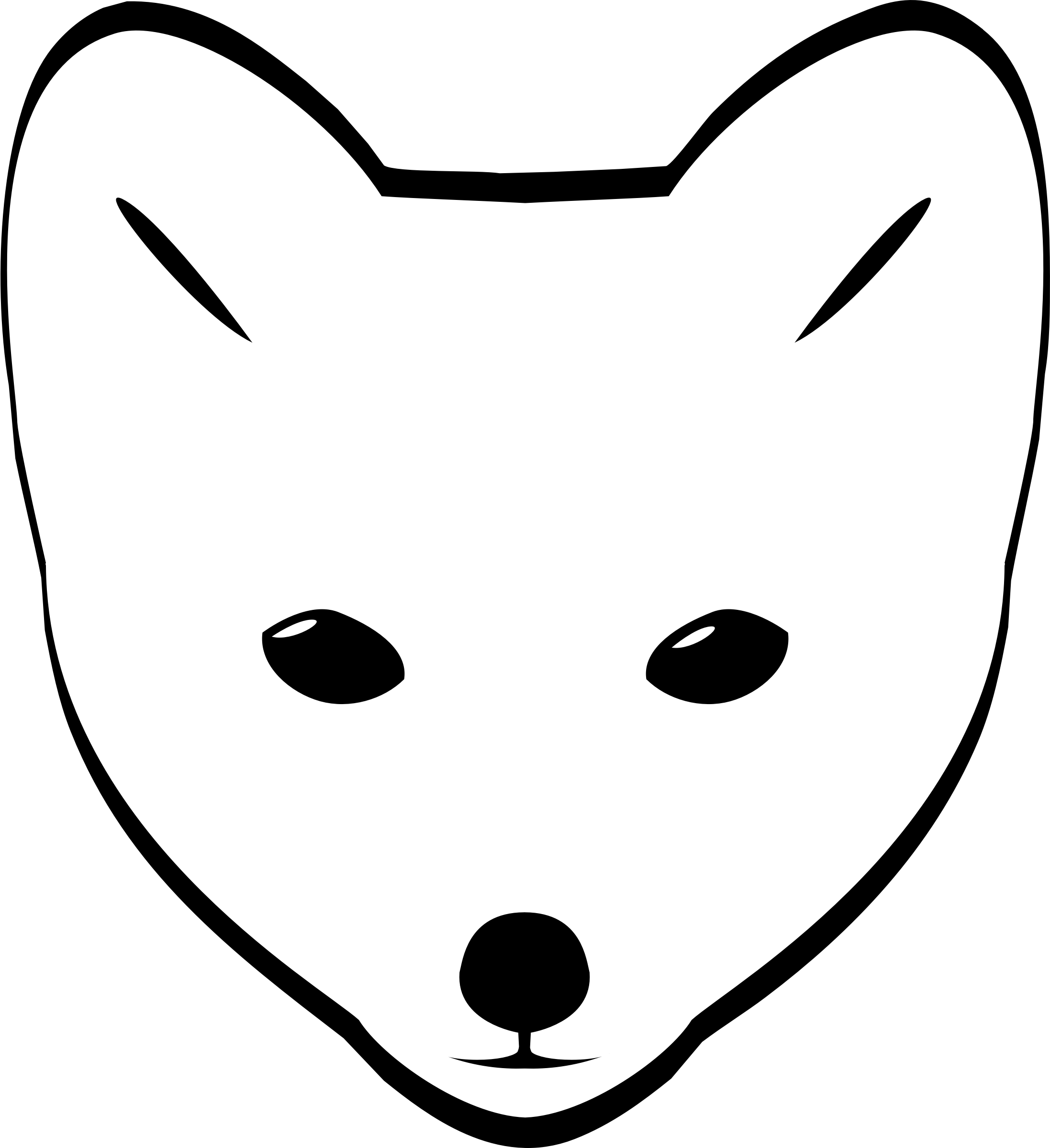 Free Fox Clipart Black And White | Free download on ClipArtMag