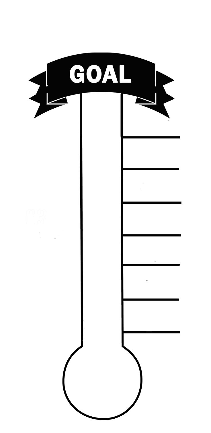 Free Fundraiser Thermometer Template Free Download On ClipArtMag