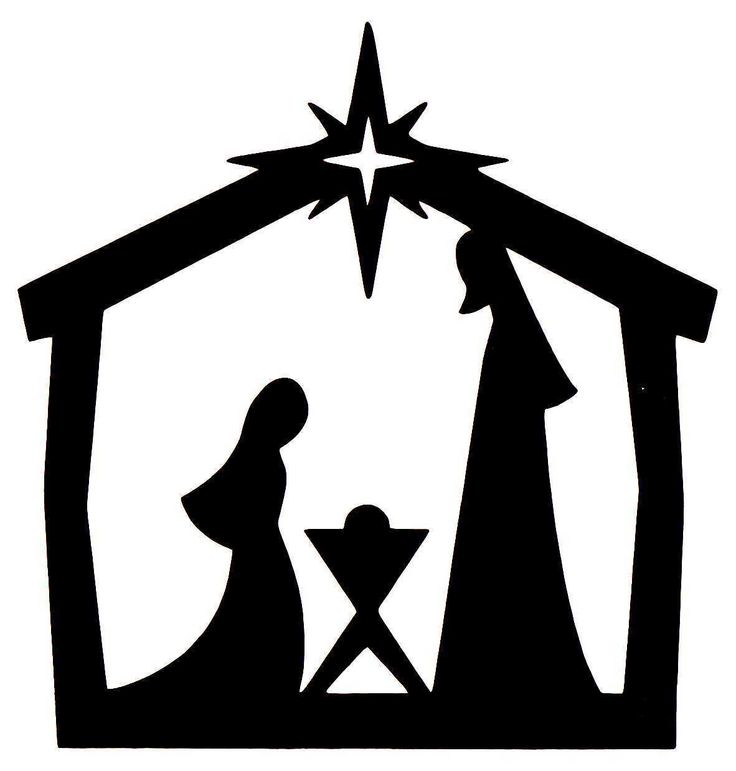 nativity scene silhouette