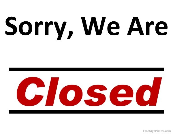 Free Printable Holiday Closed Signs Free Download On ClipArtMag