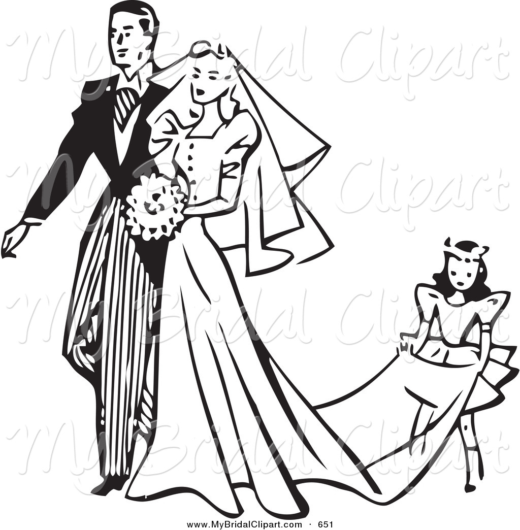 Free Wedding Clipart Black And White Free download on