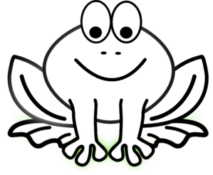 Frog Black And White Clipart | Free download on ClipArtMag