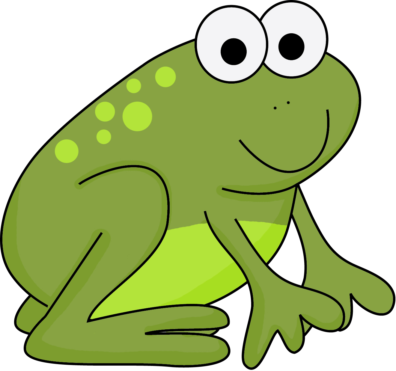 frog jumping cliparts