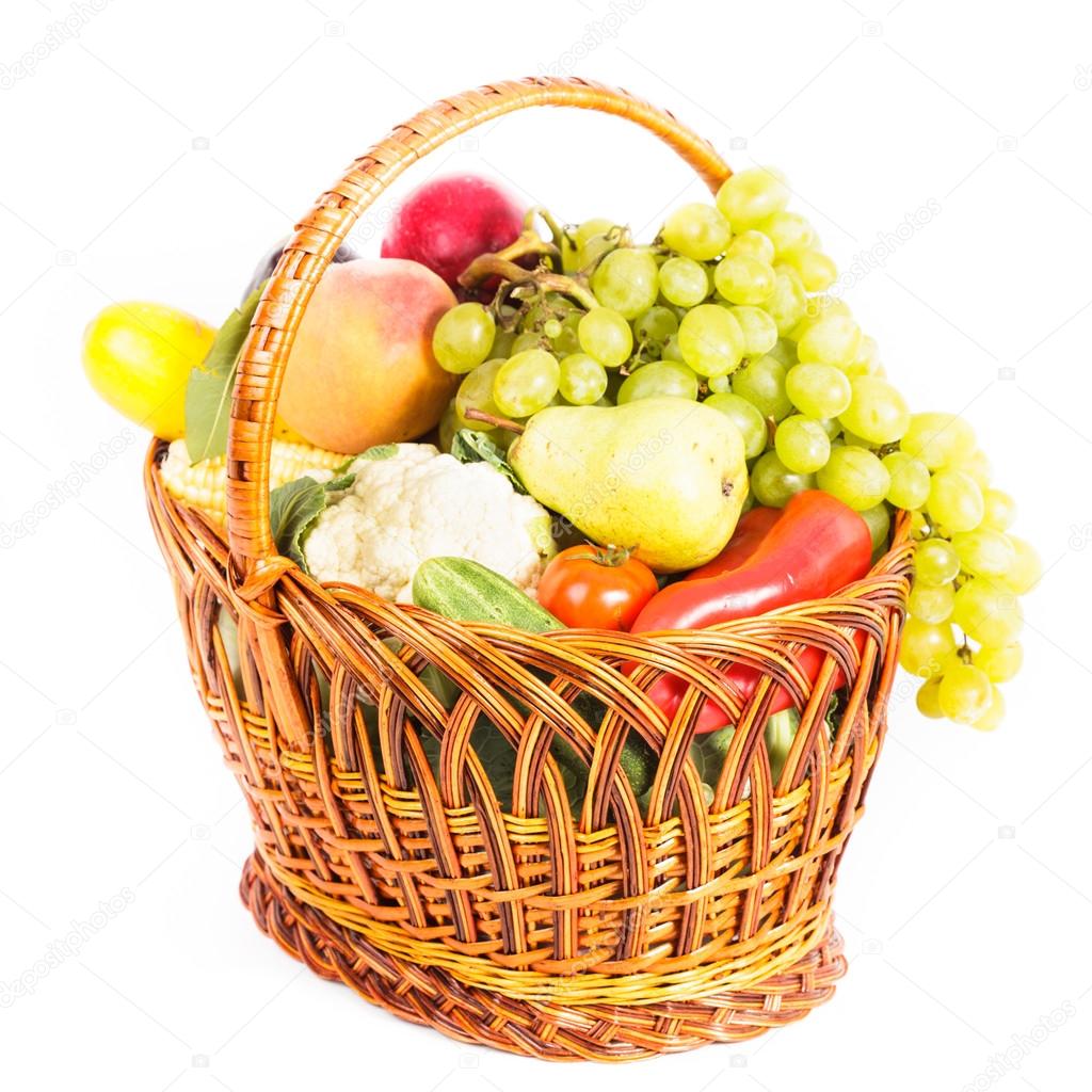 Fruit And Vegetables Basket Free download on ClipArtMag