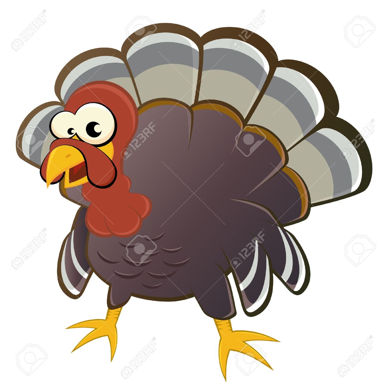 Funny Cartoon Turkeys Clipart | Free download on ClipArtMag