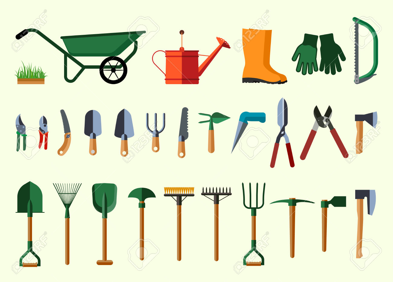 Garden Tools Clipart Free download on ClipArtMag