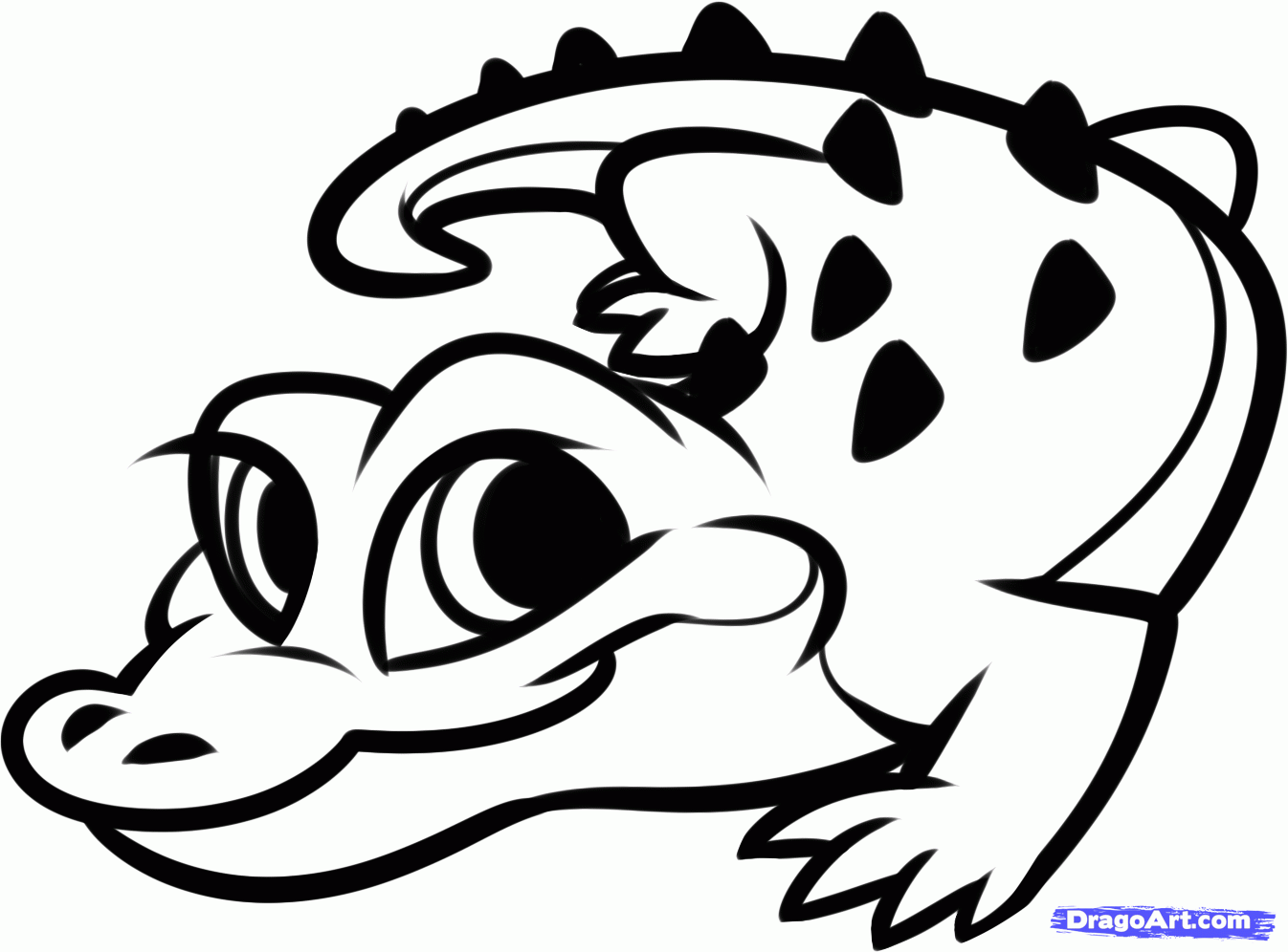 Gator Clipart Black And White | Free download on ClipArtMag