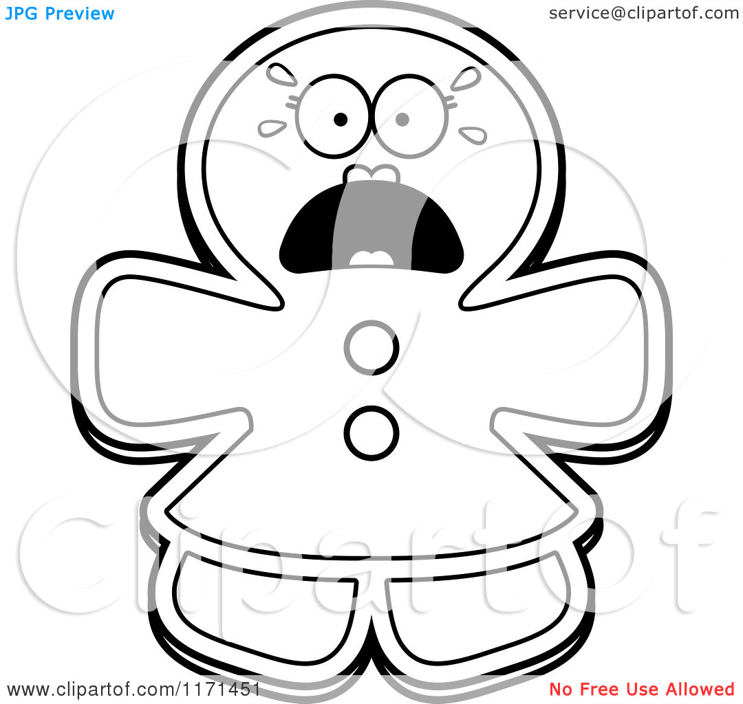 Gingerbread Clipart Black And White | Free download on ClipArtMag