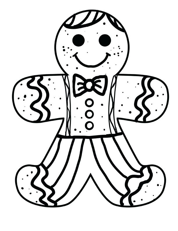 Gingerbread Man Coloring Page Free Download On ClipArtMag