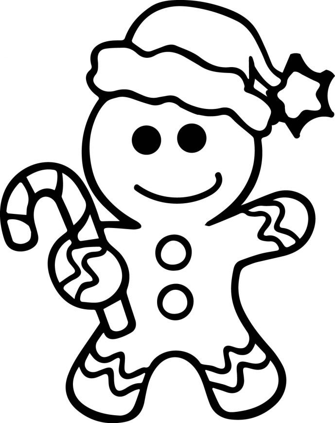 Gingerbread Man Coloring Page Free Download On ClipArtMag