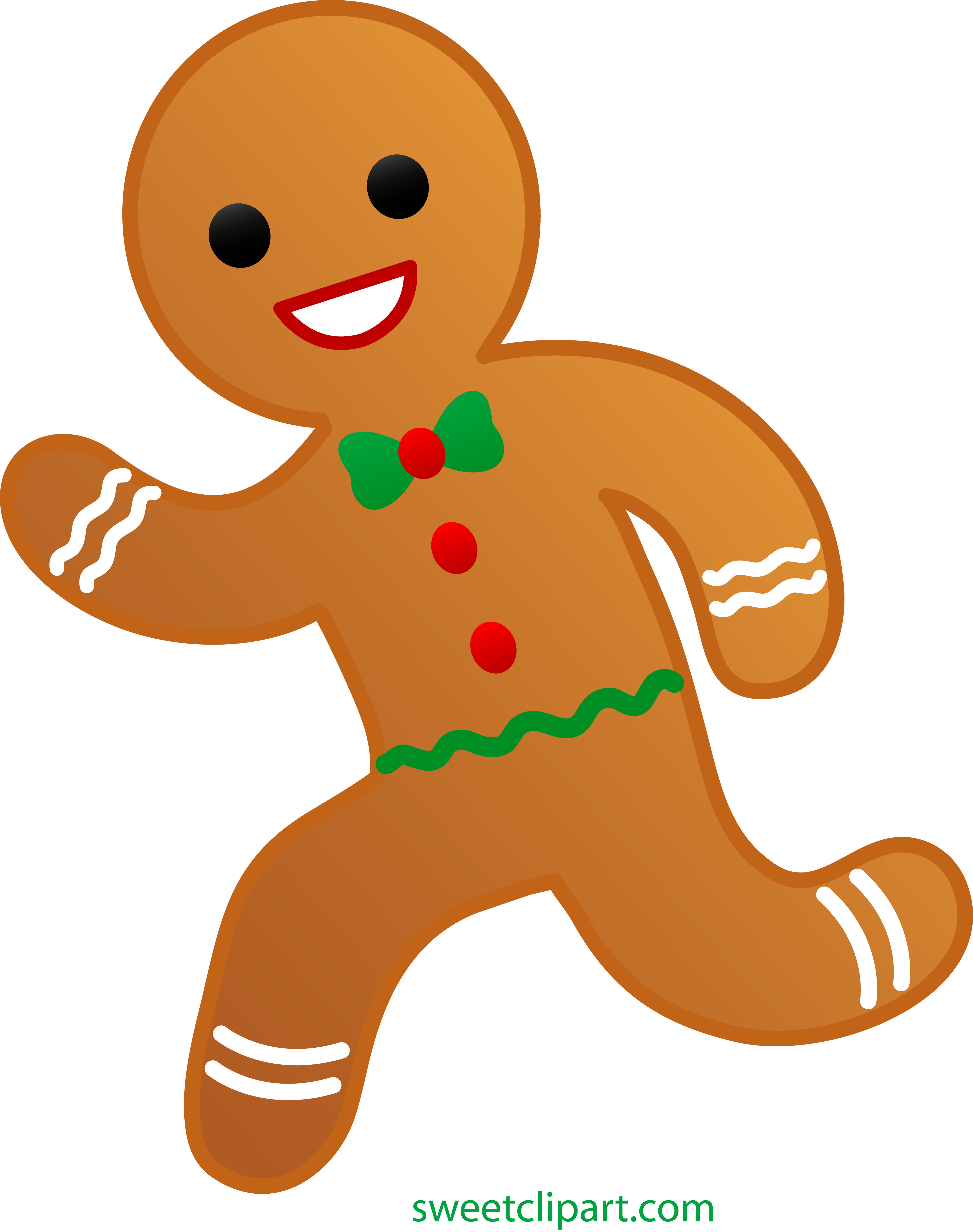 Printable Gingerbread Man Clipart
