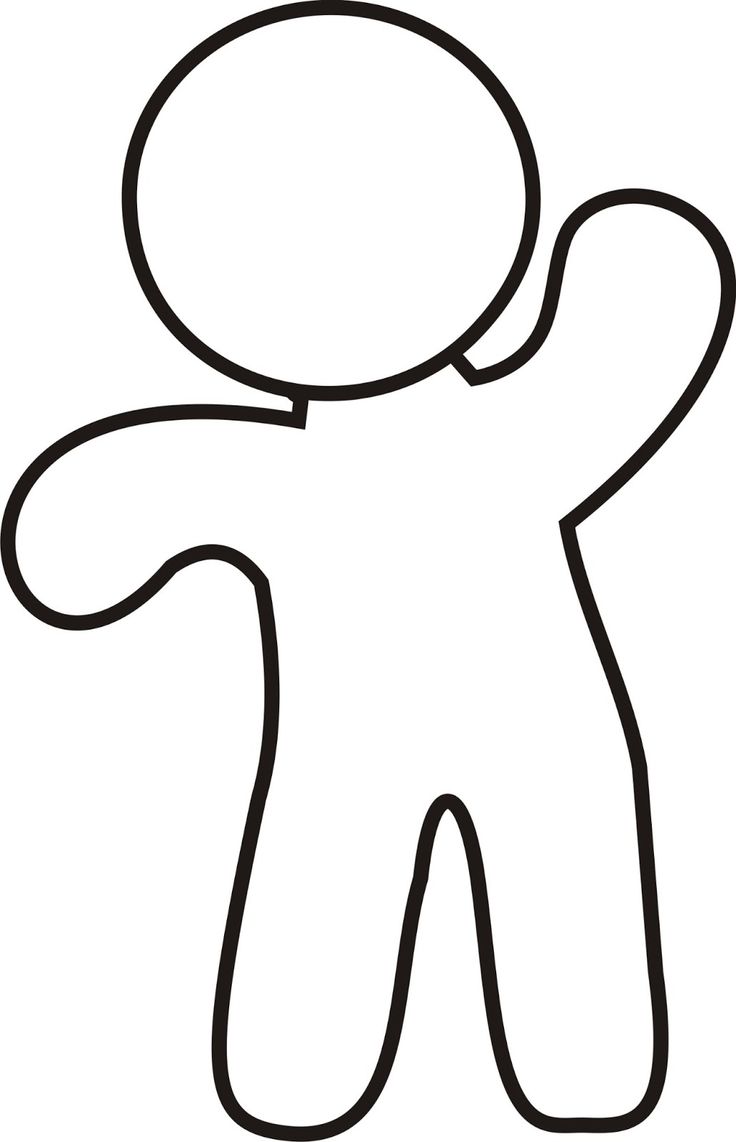 Gingerbread Man Outline Free Download On ClipArtMag