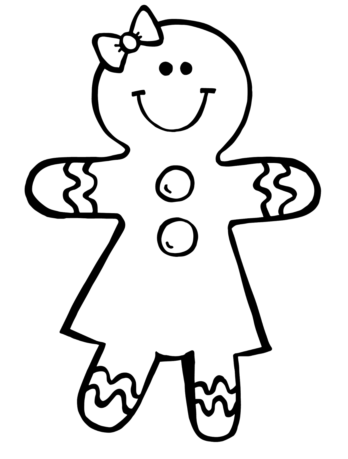 1213x1600 Gingerbread man black and white clipart kid 3