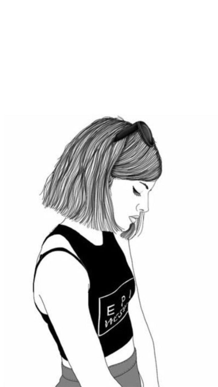 Girl Drawing Sketch | Free download on ClipArtMag