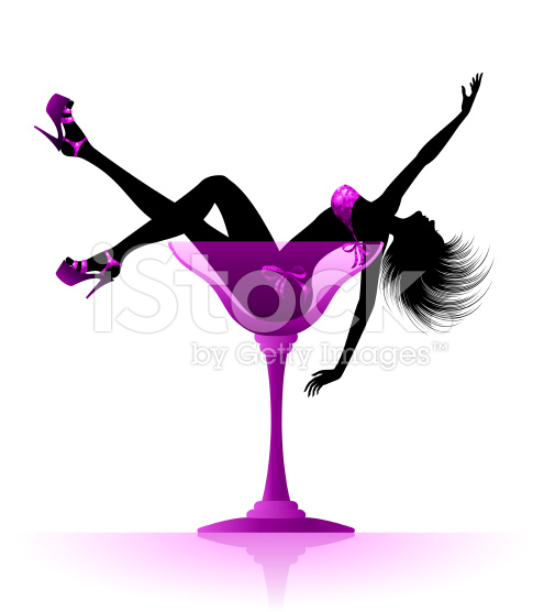 Girl In Martini Glass Free Download On Clipartmag