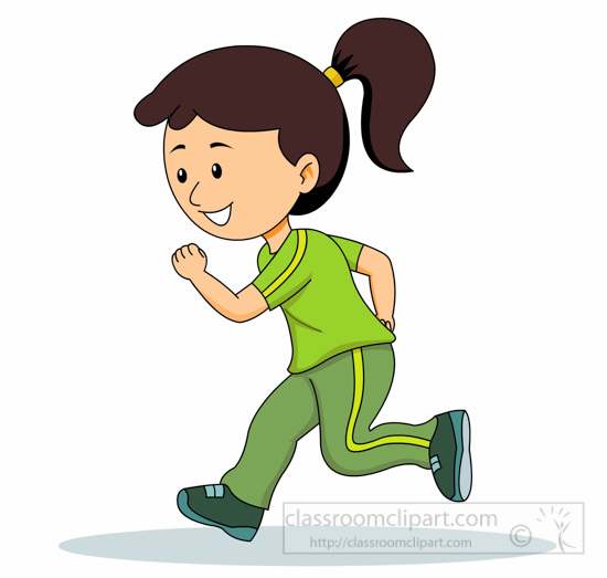 Girl Jogging Clipart | Free download on ClipArtMag