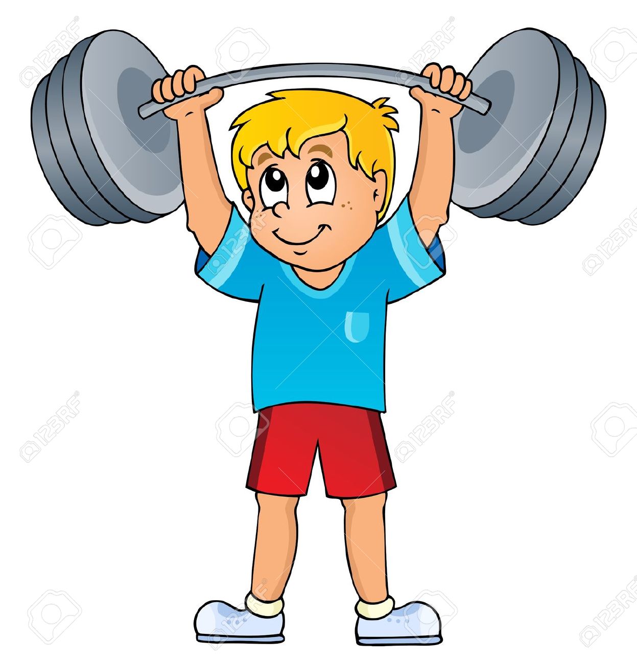 Girl Lifting Weights Clipart | Free download on ClipArtMag