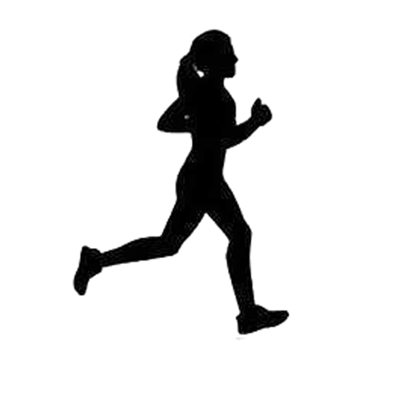 Girl Running Silhouette | Free download on ClipArtMag