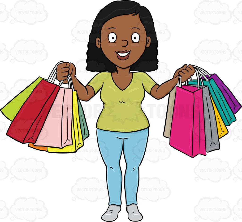 Girl Shopping Clipart | Free download on ClipArtMag