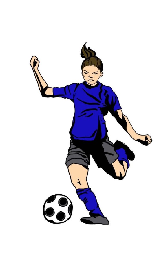 Girl Soccer Clipart Free download on ClipArtMag