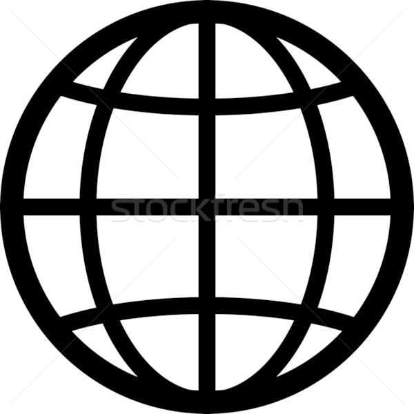 Globe Clipart Black And White Vector | Free download on ClipArtMag