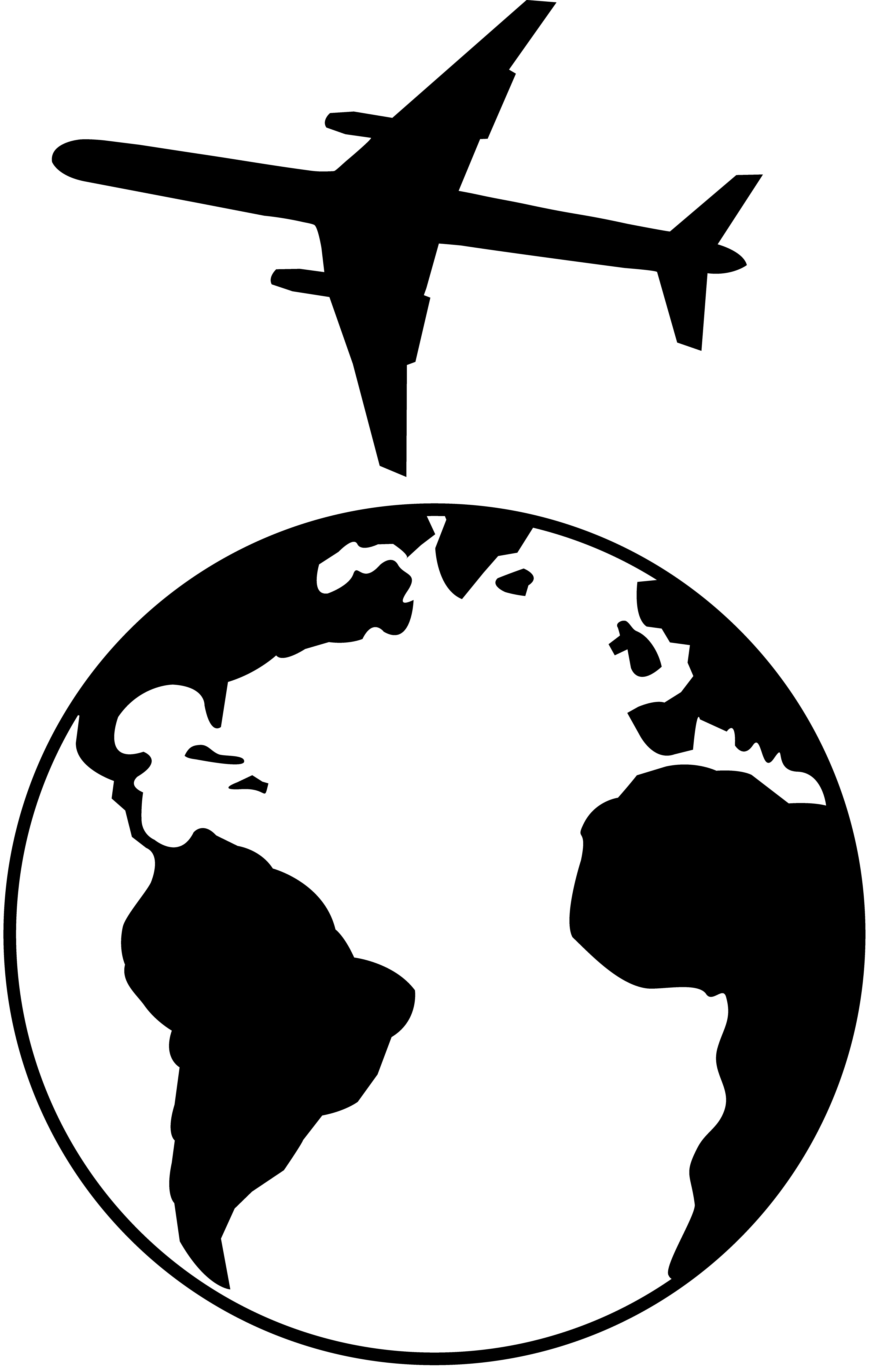 Globe Clipart Black And White Vector | Free download on ClipArtMag