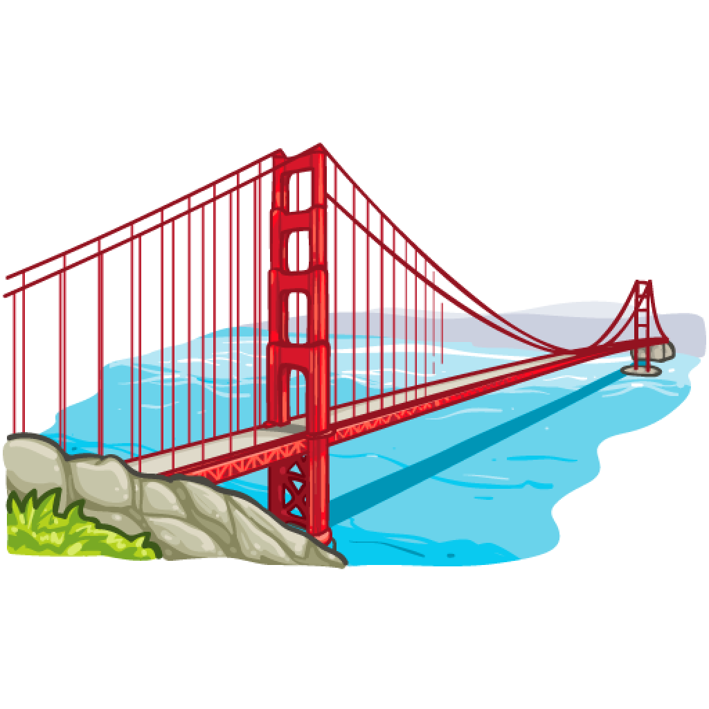 Golden Gate Bridge Clipart | Free download on ClipArtMag