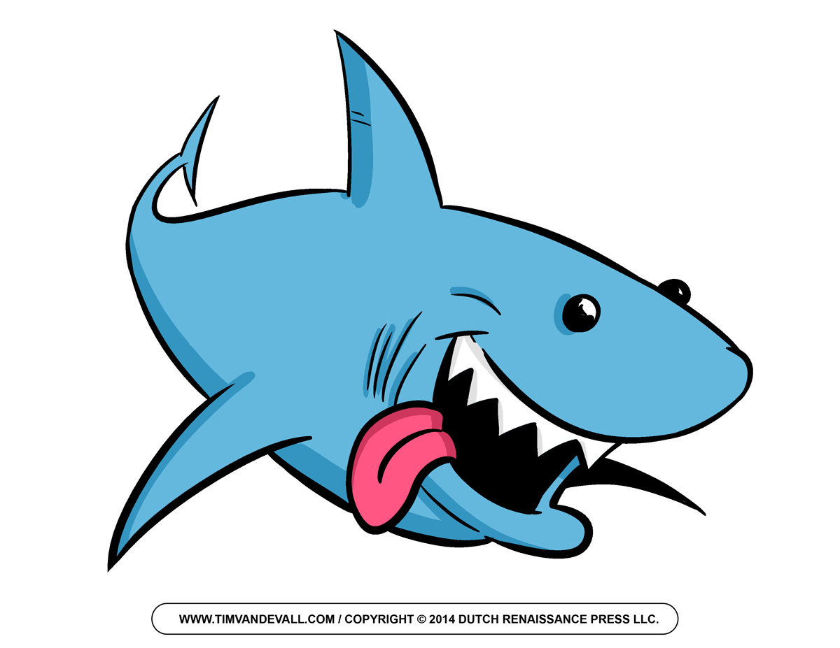 great white shark clipart