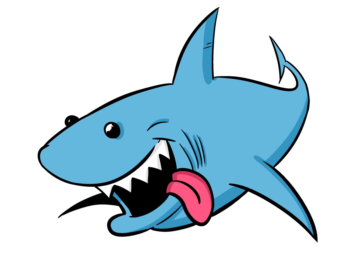 shark top view clipart