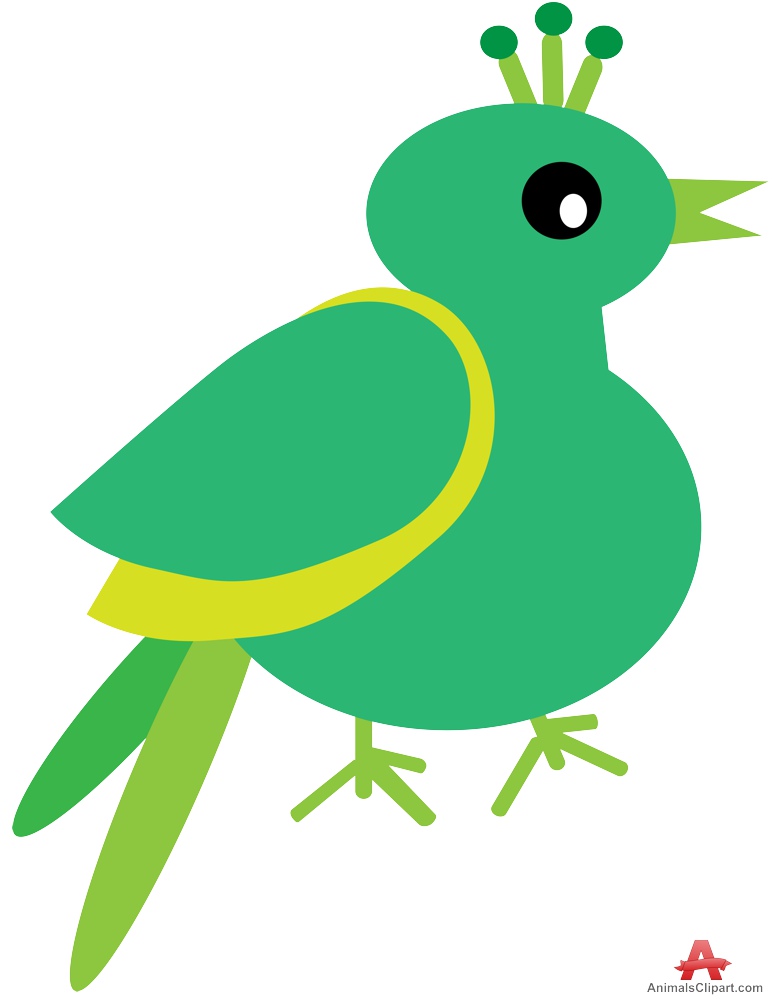 Green Bird Clipart 