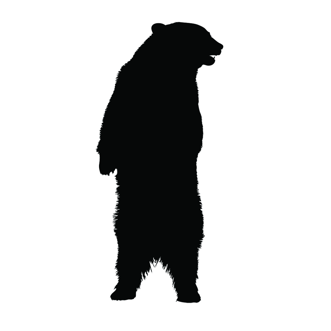 Grizzly Bear Silhouette Vector Free download on ClipArtMag