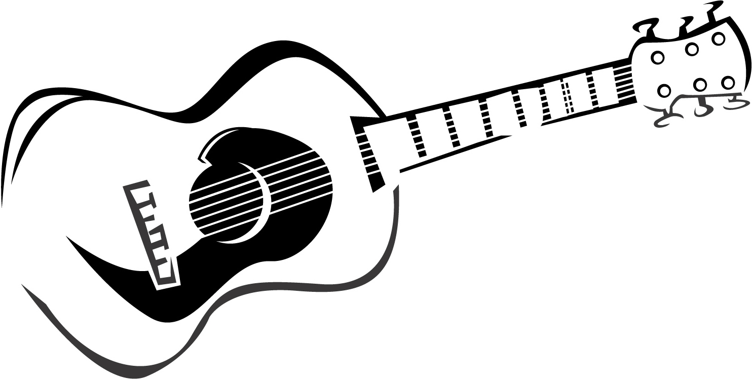 Guitar Clipart Black And White Free download on ClipArtMag