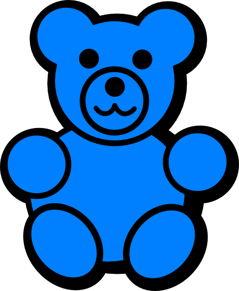 yellow blue teddy bear