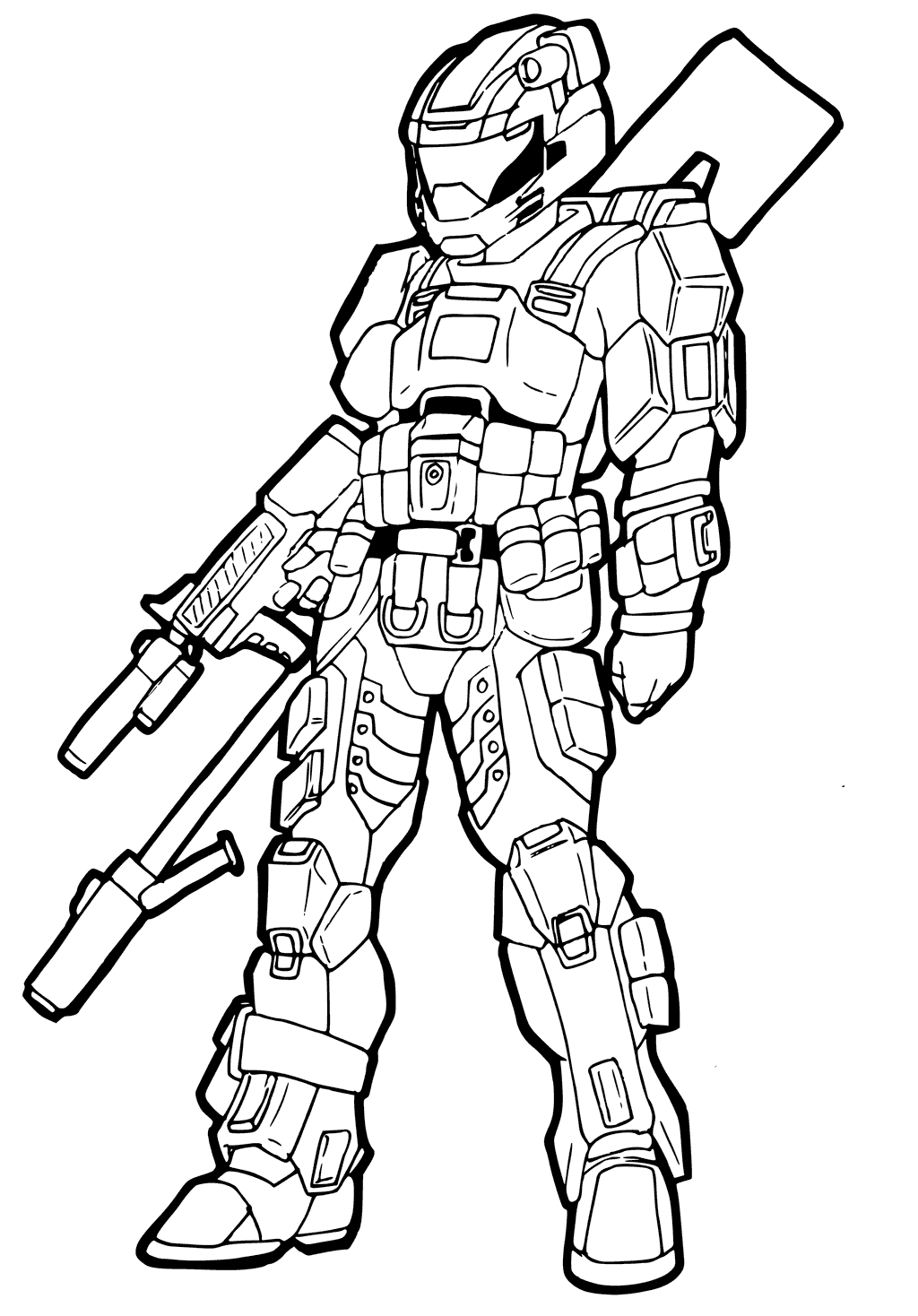 Halo 5 Coloring Pages Free download on ClipArtMag