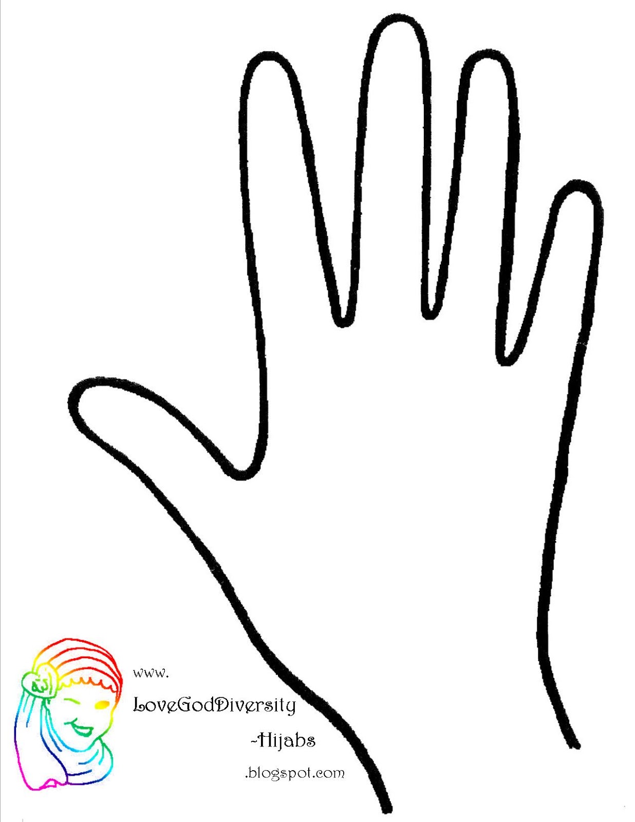 Handprint Template Free download on ClipArtMag