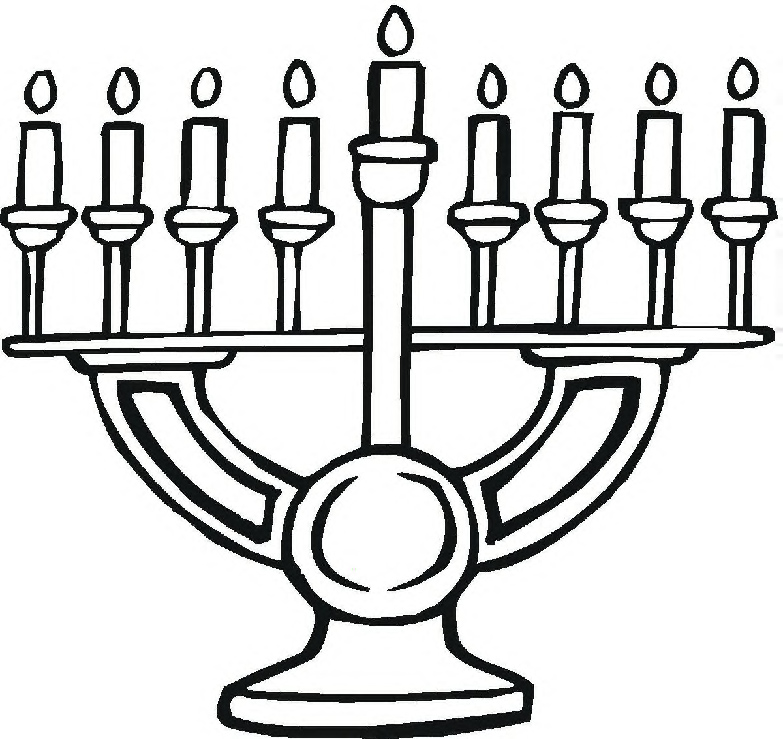 Hanukkah Coloring Pages Free download on ClipArtMag