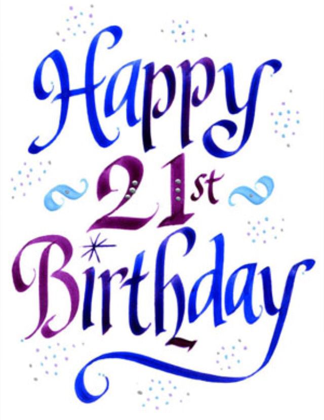 Happy 21st Birthday Pictures Free Free Download On ClipArtMag