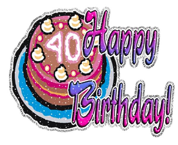 Happy 40th Birthday Clipart Free Download On Clipartmag