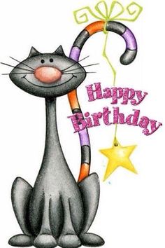 Happy Birthday Cat Clipart | Free download on ClipArtMag