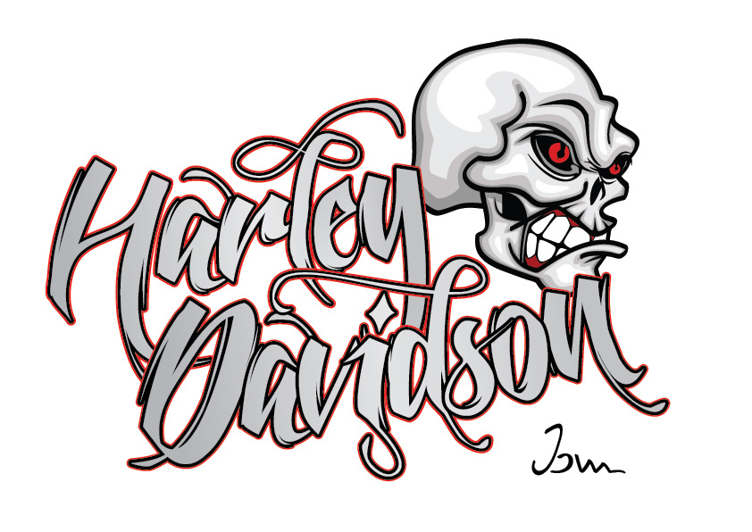Harley Davidson Logo Outline Free download on ClipArtMag