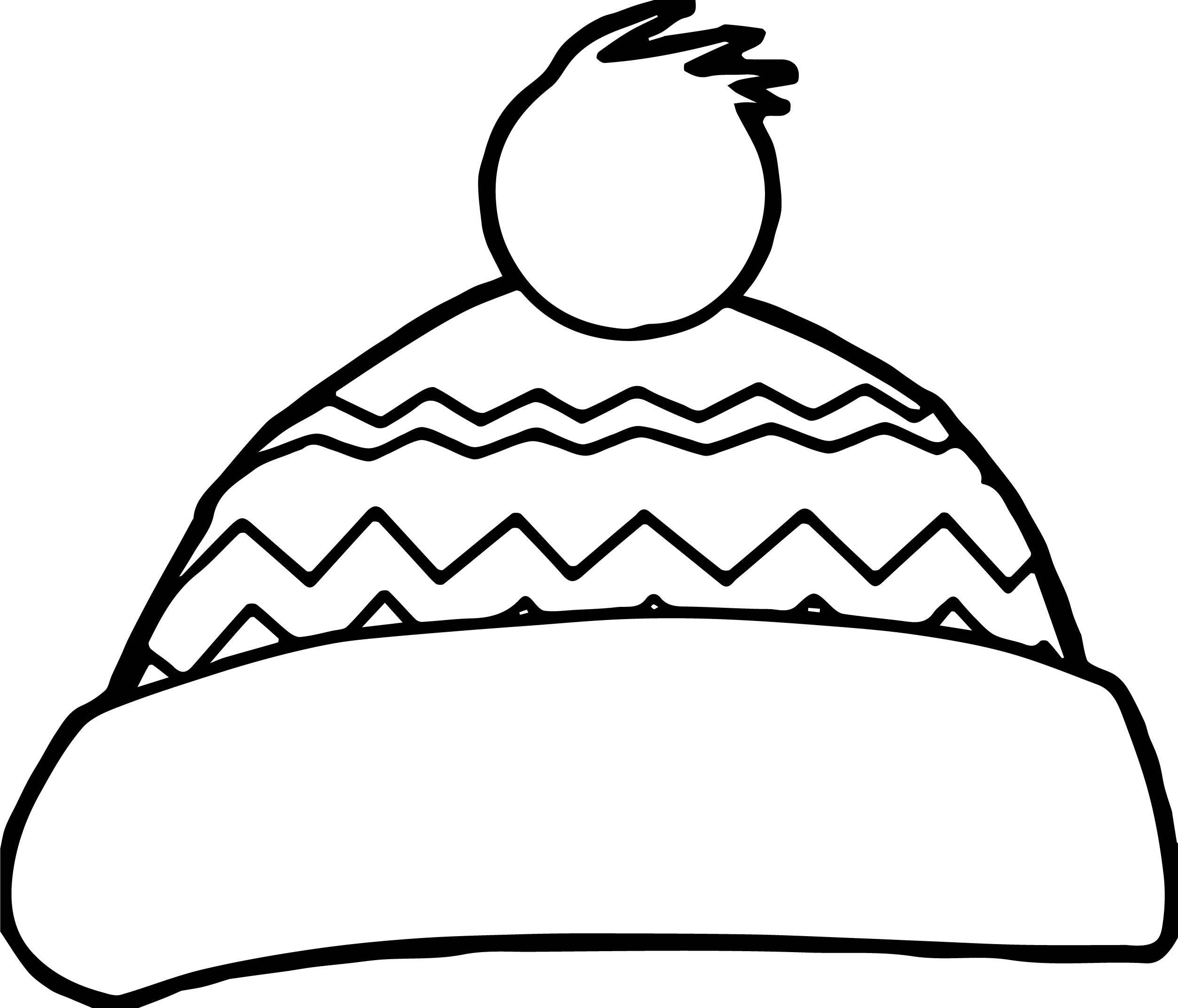 Hat Colouring Page Free download on ClipArtMag