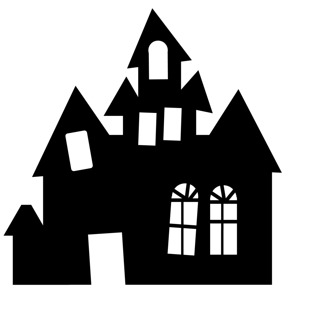 Haunted House Silhouette Free download on ClipArtMag